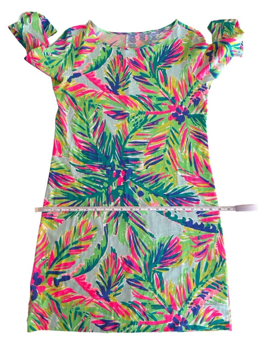 Lilly Pulitzer Marlowe Dress in Island Time Tropical Palm Tree Print Size Large - Picture 10 of 11